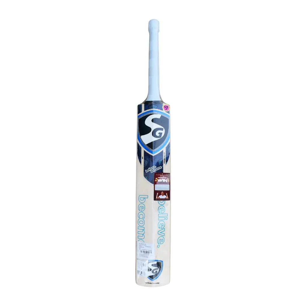SG MAC ULTIMATE ENGLISH WILLOW CRICKET BAT - SENIOR — back view
