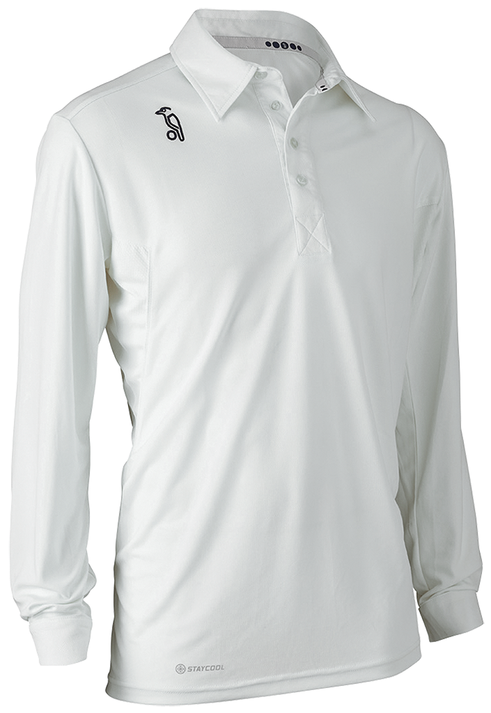 Kookaburra Pro Player Long Sleeve Shirt White
