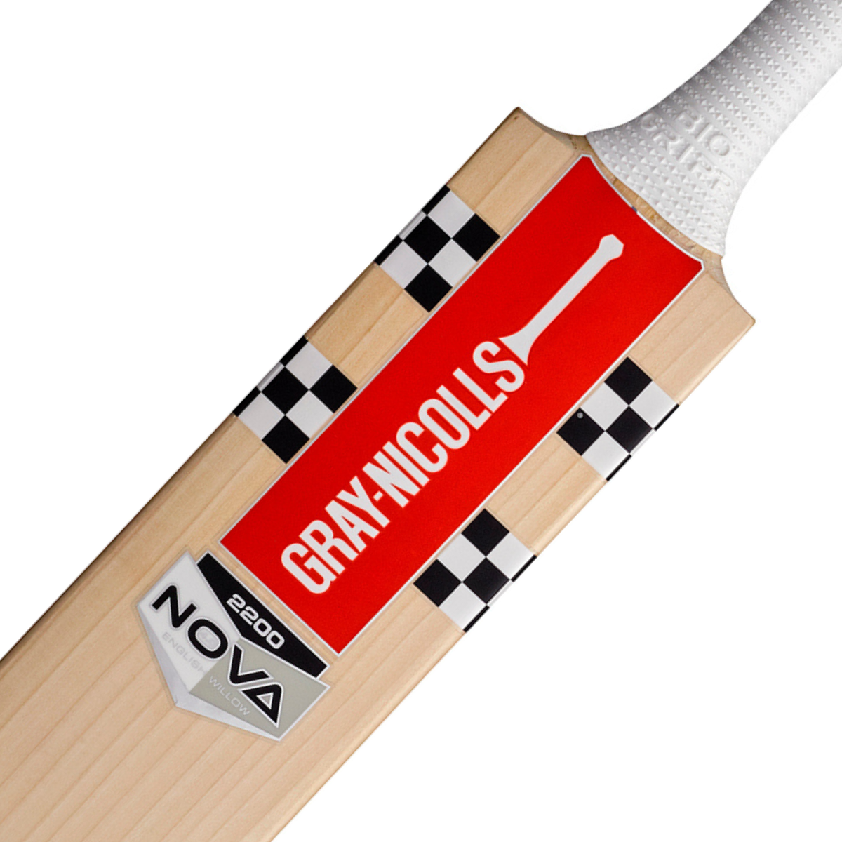 Gray-Nicolls Nova 4.0 2200 Senior Cricket Bat — shoulder and model branding detail