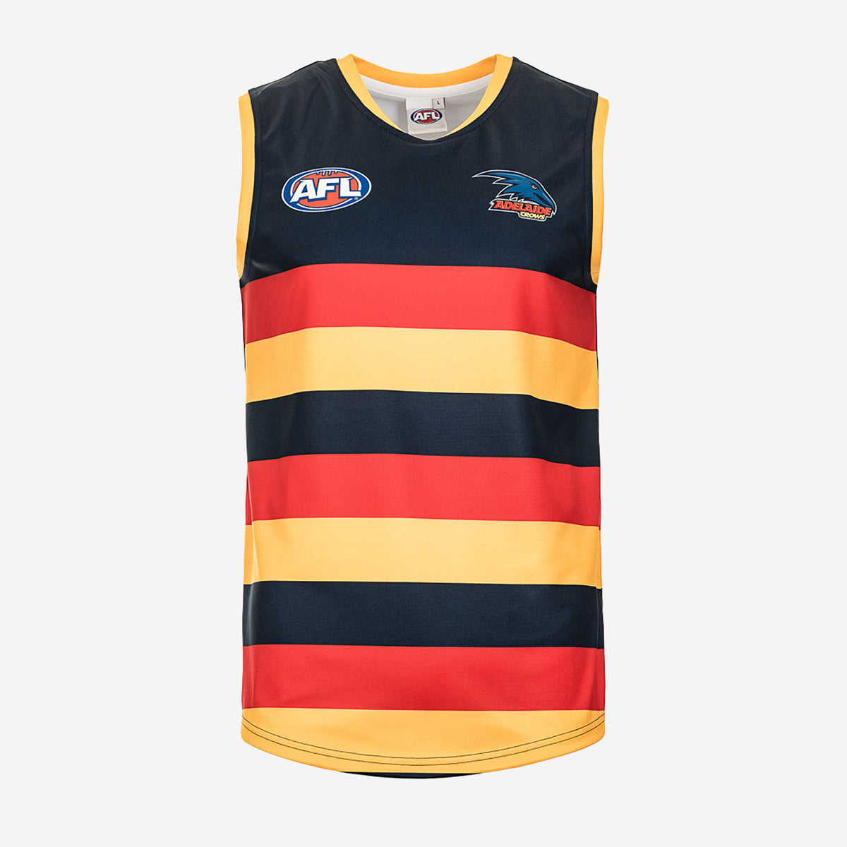 AFL Sleeveless Replica Jumper - Senior — Adelaide — front view