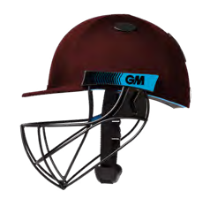 EOS GM NEON GEO CRICKET HELMET — maroon