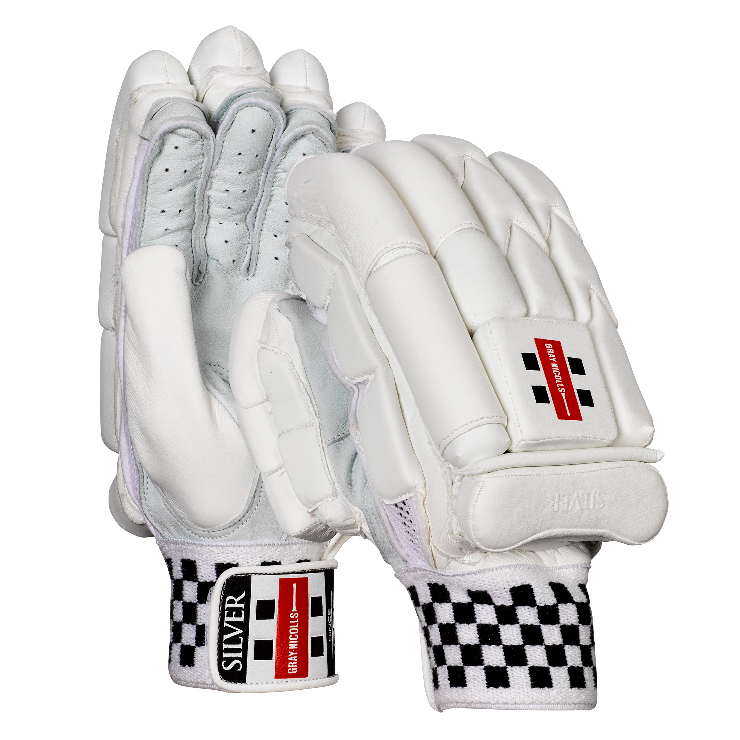 Gray-Nicolls Silver Batting Gloves-A-LH
