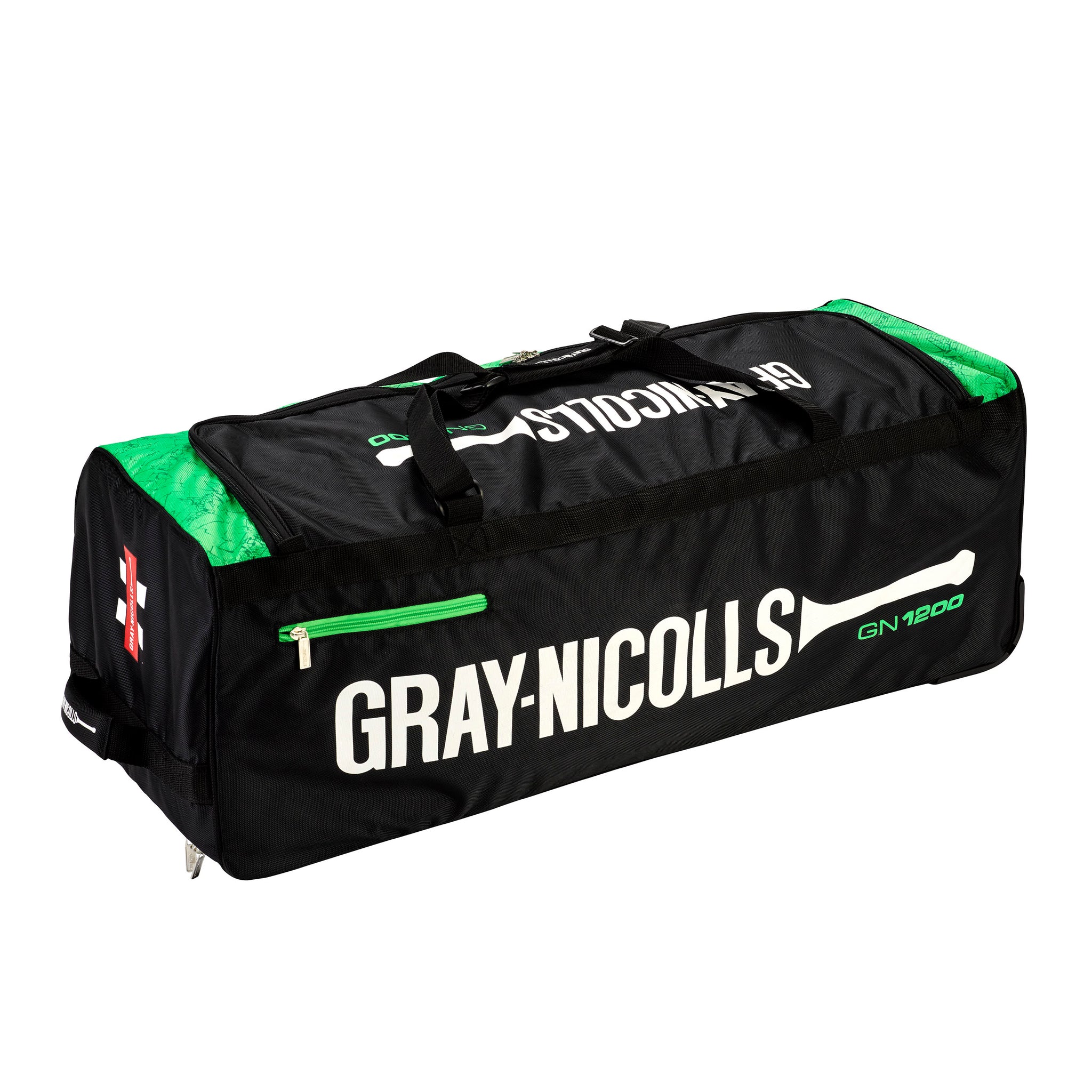 Gray-Nicolls GN 1200 Wheel Bag-Blk/Grn