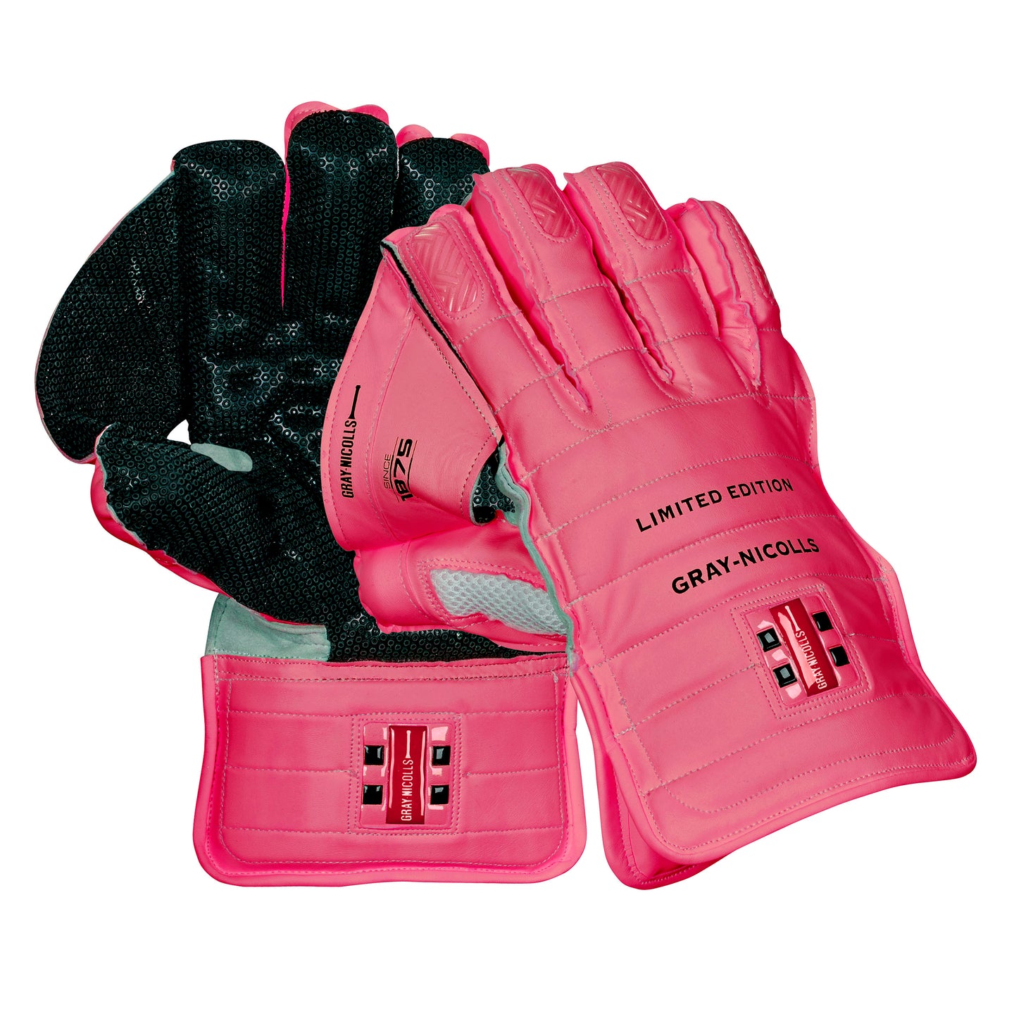 Gray-Nicolls Limited Edition Wicket Keeping Gloves-Pink-A 