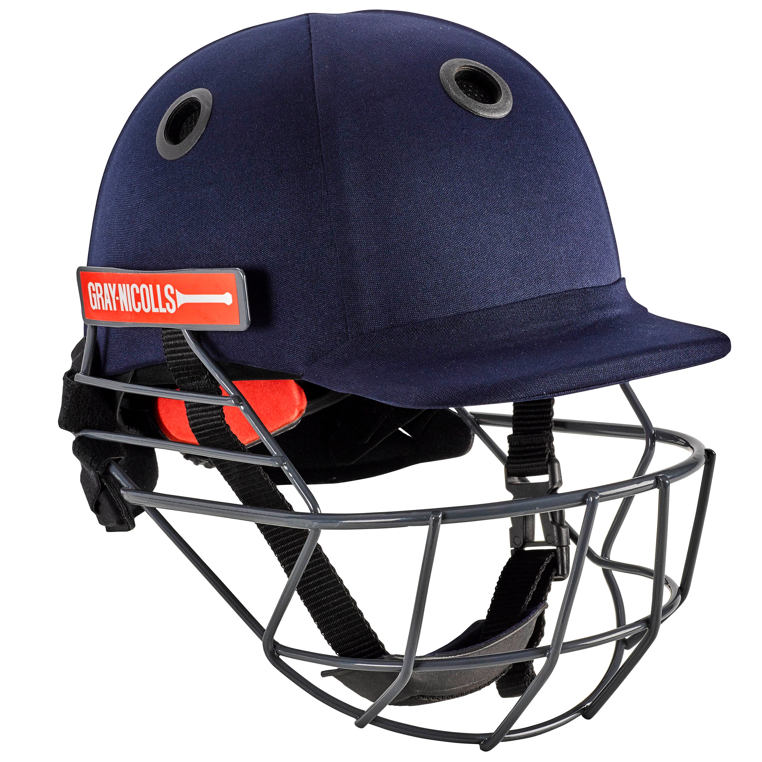 Gray-Nicolls Junior Elite Helmet (w/neck)-Navy-Y