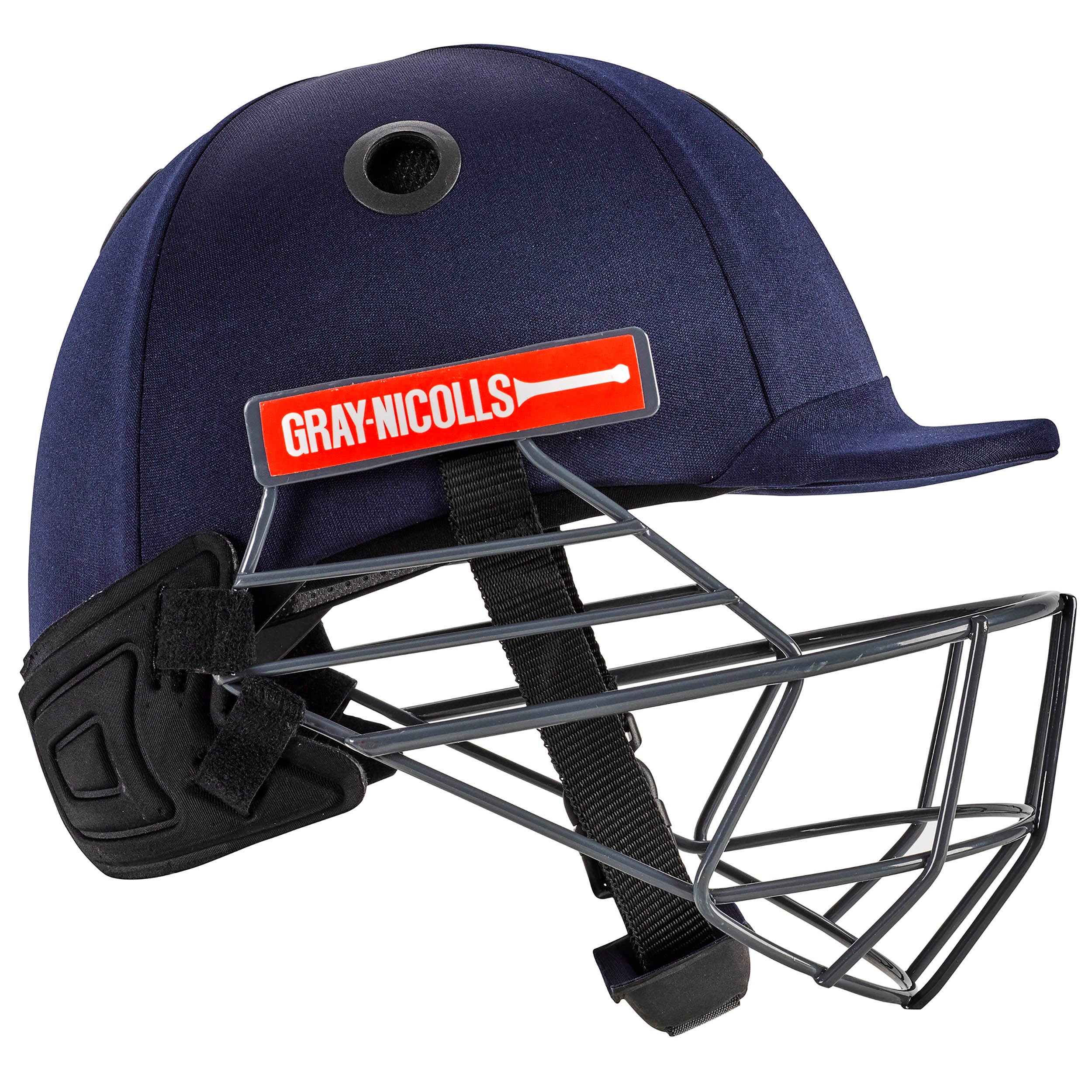 Gray-Nicolls Junior Elite Helmet (w/neck)-Navy-Jnr