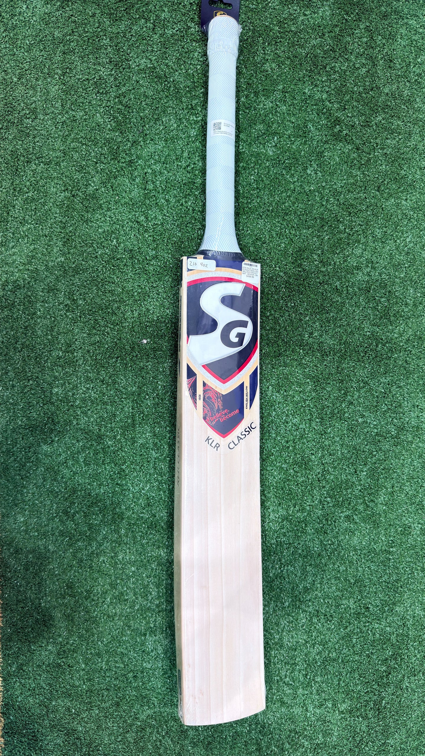 SG KLR CLASSIC ENGLISH WILLOW CRICKET BAT - SENIOR / SH