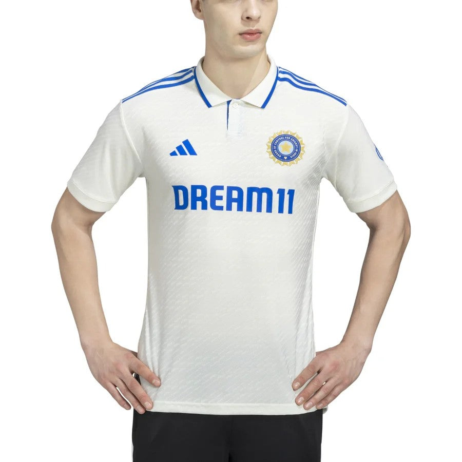 INDIA CRICKET TEST JERSY - OFF WHITE
