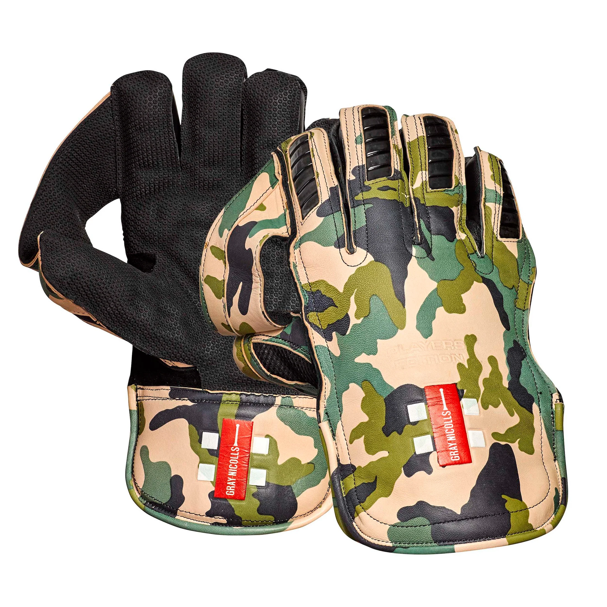 GRAY-NICOLLS LIMITED EDITION PLAYERS CAMO WICKETKEEPING GLOVES - SENIOR