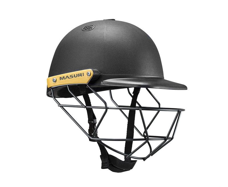 MASURI C LINE STEEL HELMET WITH ADJUSTOR BLACK - JUNIOR