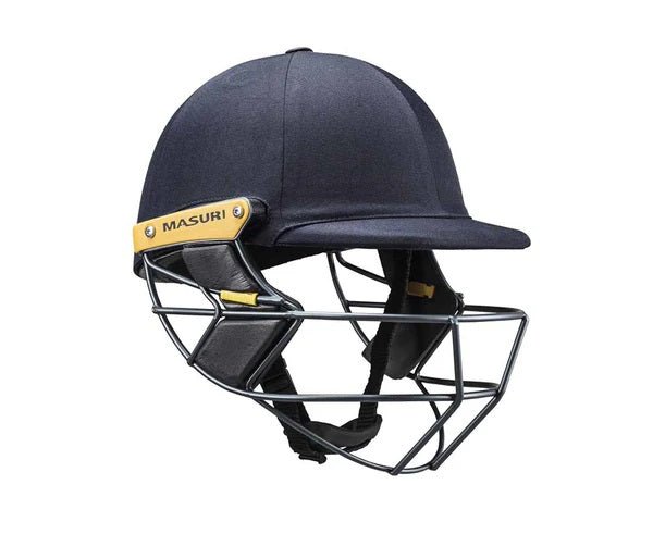 MASURI C LINE STEEL HELMET WITH ADJUSTOR NAVY - JUNIOR - Cricket For All
